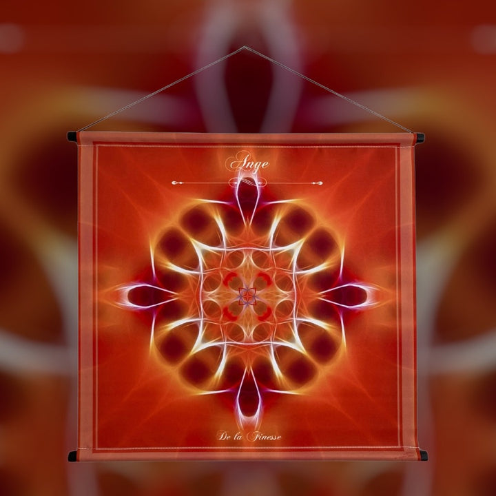 Tenture murale géométrie sacrée mandala Ange Finesse livrée avec attache murale